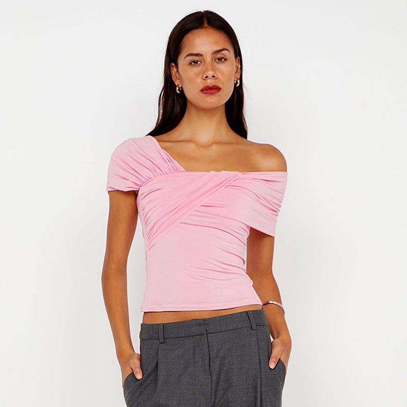 Damen Wickeloberteil mit asymmetrischem Ausschnitt und eleganten Rüschendetails WOLFF