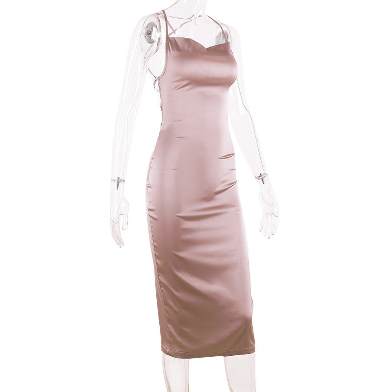 Damen elegantes Midikleid mit schmalem Schnitt und verführerischem Dekolleté WOLFF
