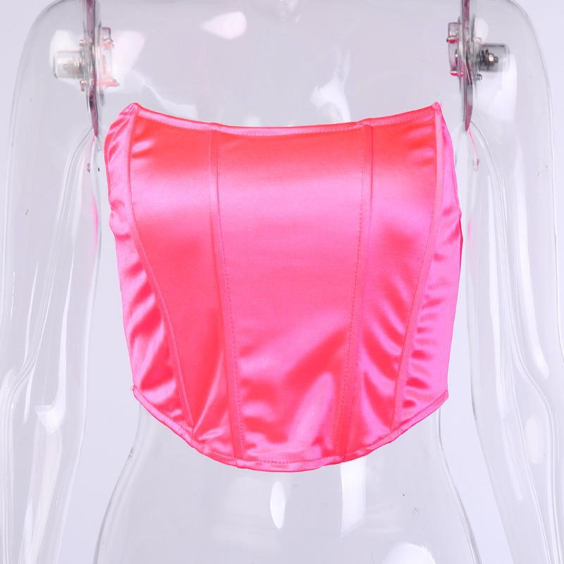 Damen Bustier-Oberteil mit strukturiertem Design und schimmernder Satin-Oberfläche WOLFF