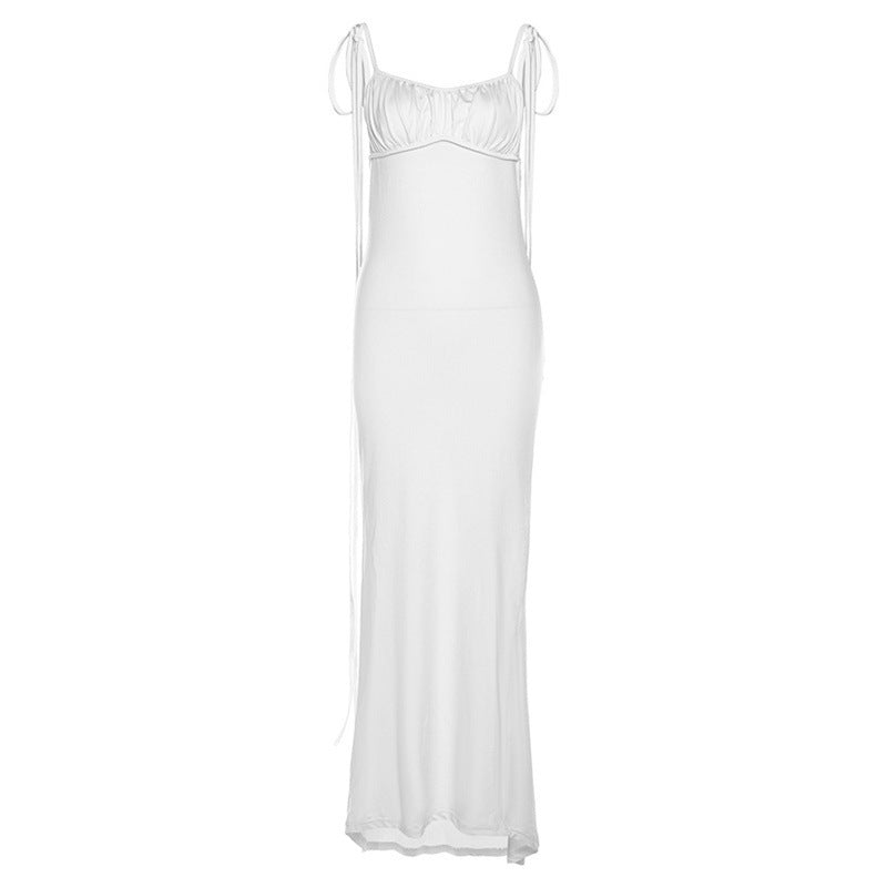 Damen Maxikleid mit elastischem Oberteil und schulterfreien Trägern WOLFF