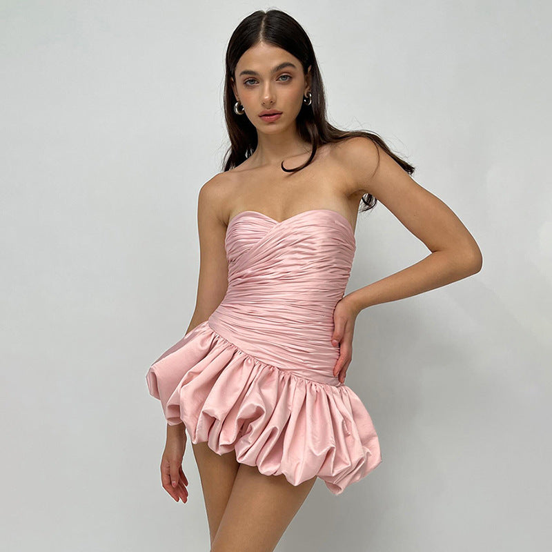 Damen Minikleid mit raffiniertem Faltenwurf und körperbetontem Schnitt WOLFF