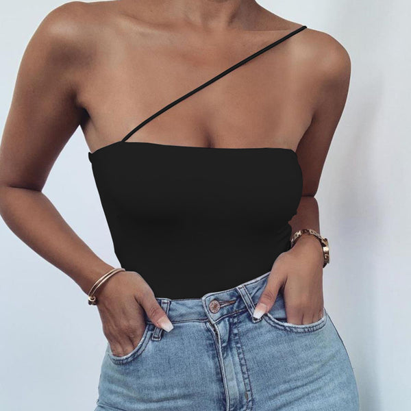 Damen Bodysuit mit asymmetrischem Trägerdesign und figurformendem Schnitt WOLFF
