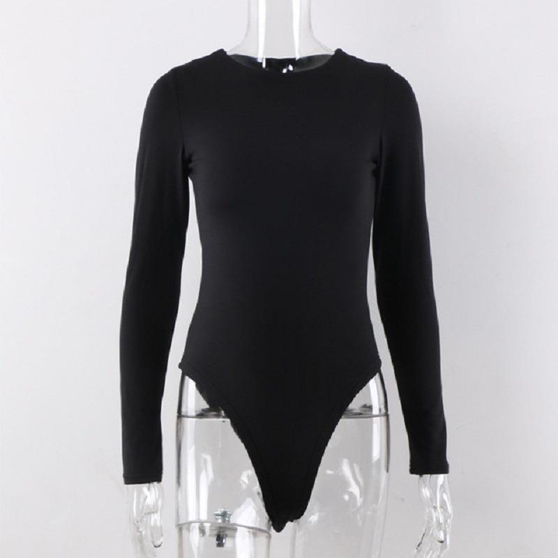 Damen Longsleeve Bodysuit mit hohem Kragen und figurbetonender Passform WOLFF