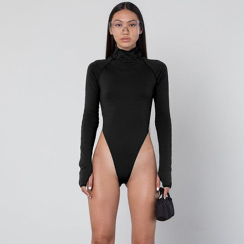 Damen Bodysuit mit hohem Kragen und figurbetontem Schnitt WOLFF