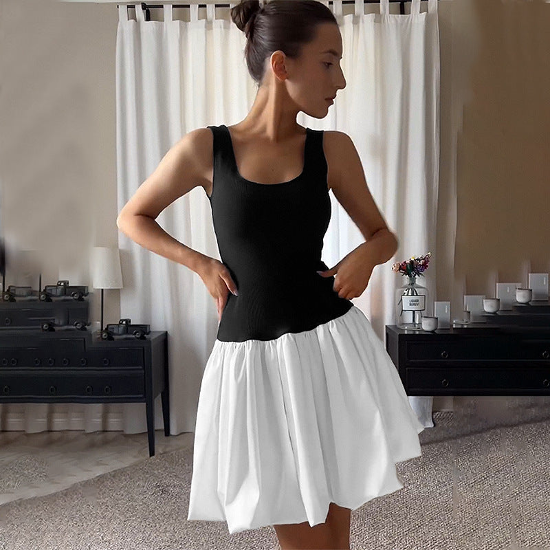 Damen lässiges Kleid mit ärmellosem Oberteil und voluminösem Rock WOLFF