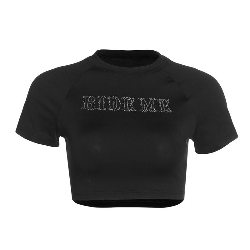 Damen Crop-Top mit funkelnden Strassdetails WOLFF
