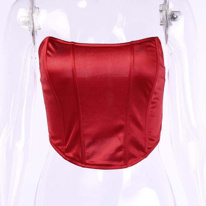 Damen Bustier-Oberteil mit strukturiertem Design und schimmernder Satin-Oberfläche WOLFF