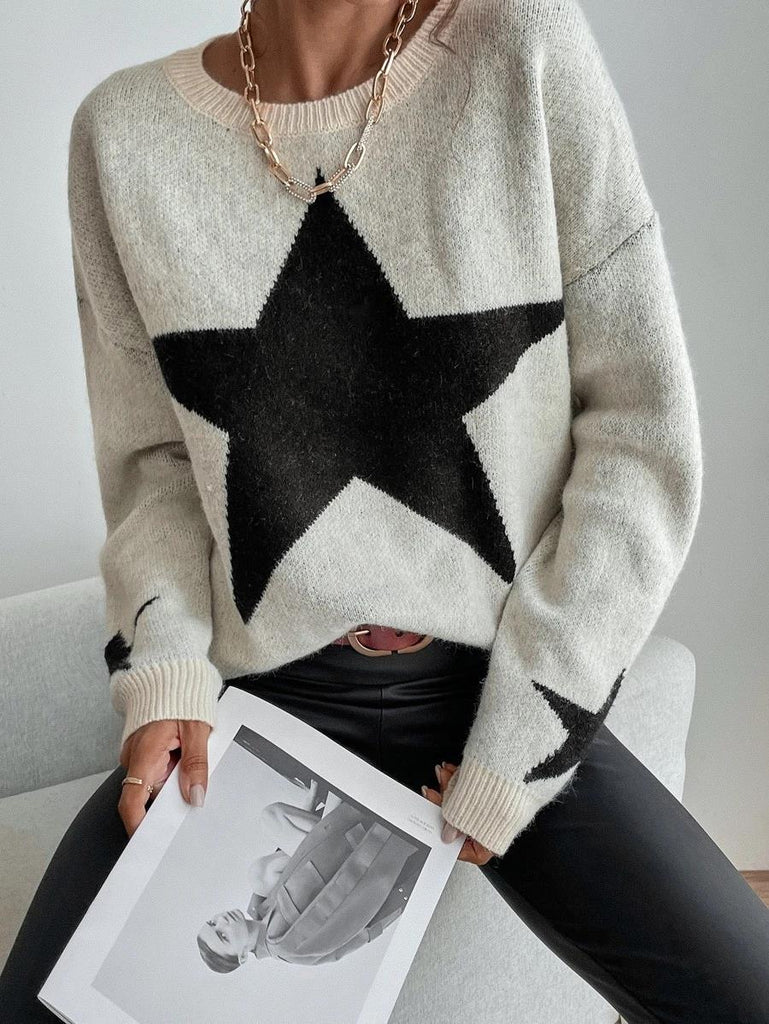 WOLFF Big Stars Pullover Rundhals Sweatshirt