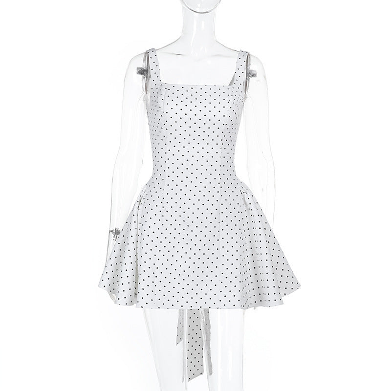 Damen Polka-Dot Minikleid mit lässigem Schnitt und verstellbaren Trägern WOLFF