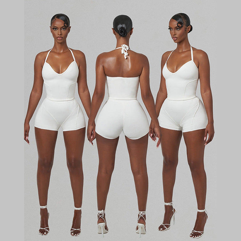 Damen sportliches Bodysuit mit tiefem V-Ausschnitt und einzigartigem Schnitt WOLFF