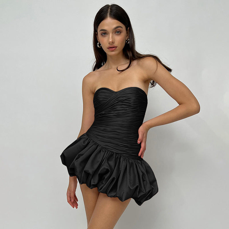 Damen Minikleid mit raffiniertem Faltenwurf und körperbetontem Schnitt WOLFF