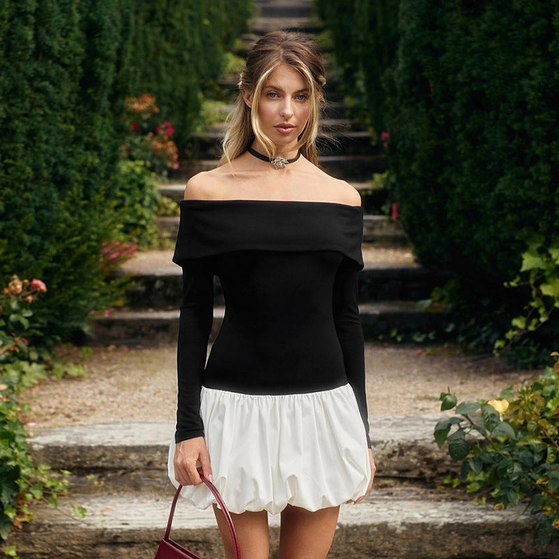 Damen Off-Shoulder Minikleid mit voluminösem Rock WOLFF