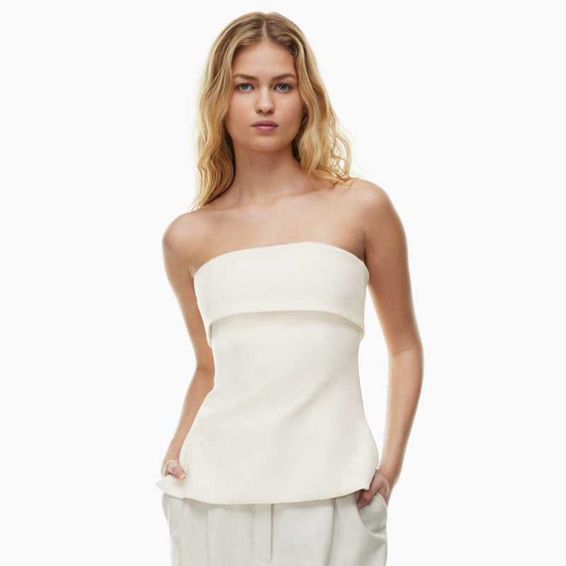 Damen Oberteil mit schulterfreiem Schnitt und fließendem Design WOLFF