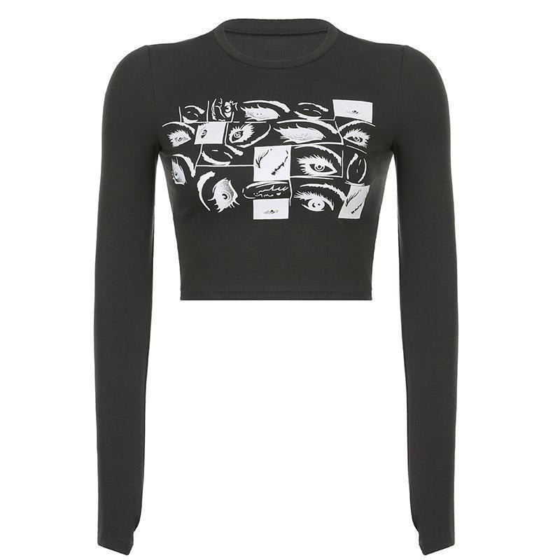 Damen cropped Langarmshirt WOLFF