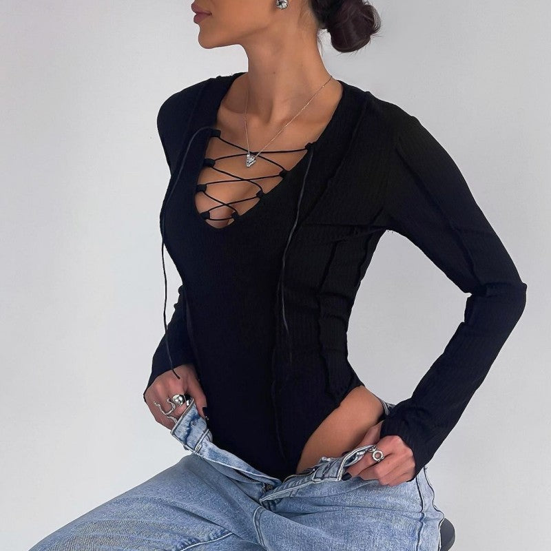 Damen Body mit raffiniertem Schnürdesign und figurbetontem Schnitt WOLFF