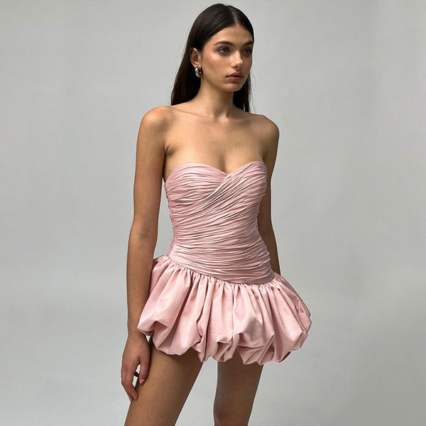 Damen Minikleid mit raffiniertem Faltenwurf und körperbetontem Schnitt WOLFF