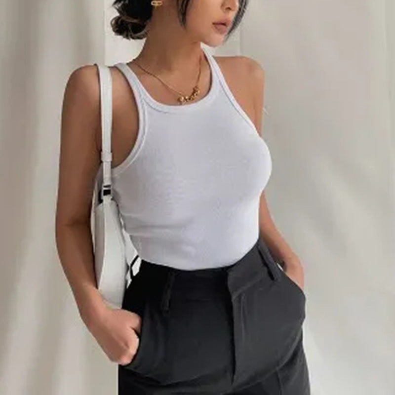 Damen ärmelloses Basic-Top aus luftigem Material WOLFF