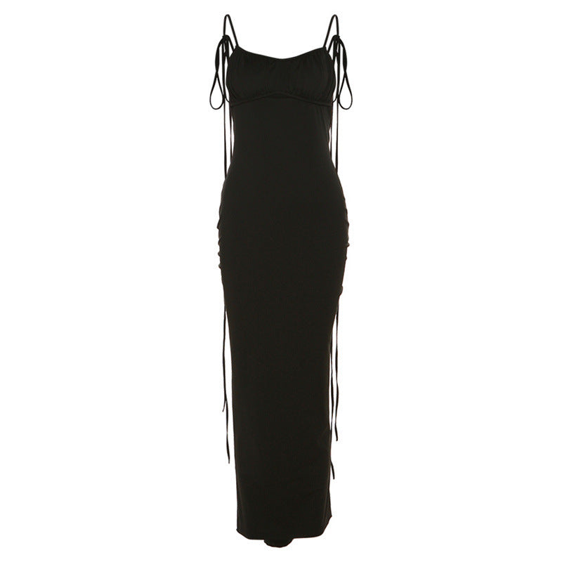 Damen Maxikleid mit elastischem Oberteil und schulterfreien Trägern WOLFF