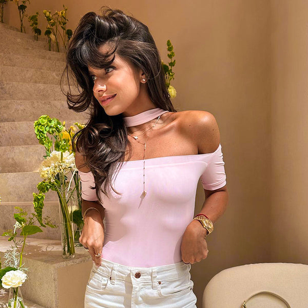 Damen Body mit einzigartigem Cut-Out-Design und kurzen Puffärmeln WOLFF