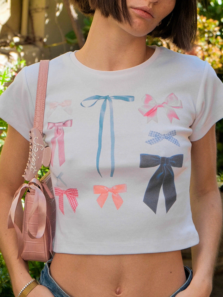Damen Crop-Top mit dekorativen Bänder-Design WOLFF