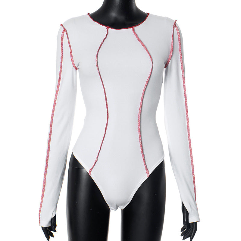 Damen Sportlicher Longsleeve Bodysuit WOLFF