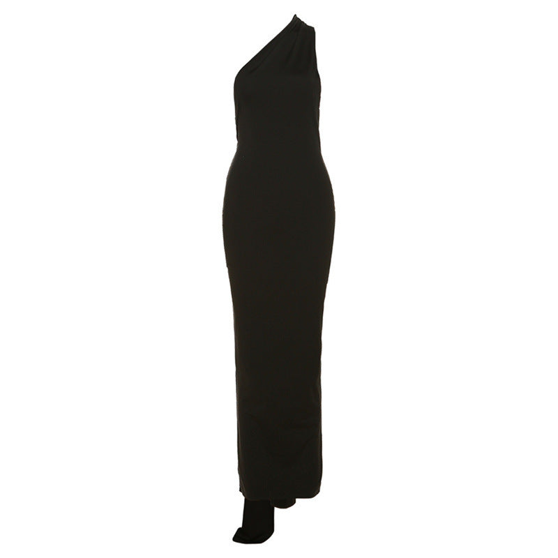 Damen Elegantes Maxi-Kleid mit asymmetrischem Design und eleganter Schleppe WOLFF