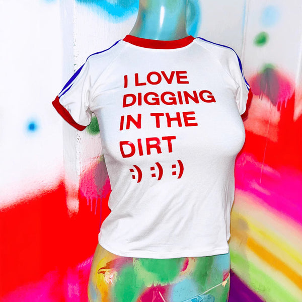 Damen lässiges T-Shirt mit kreativer Schriftzug-Design WOLFF