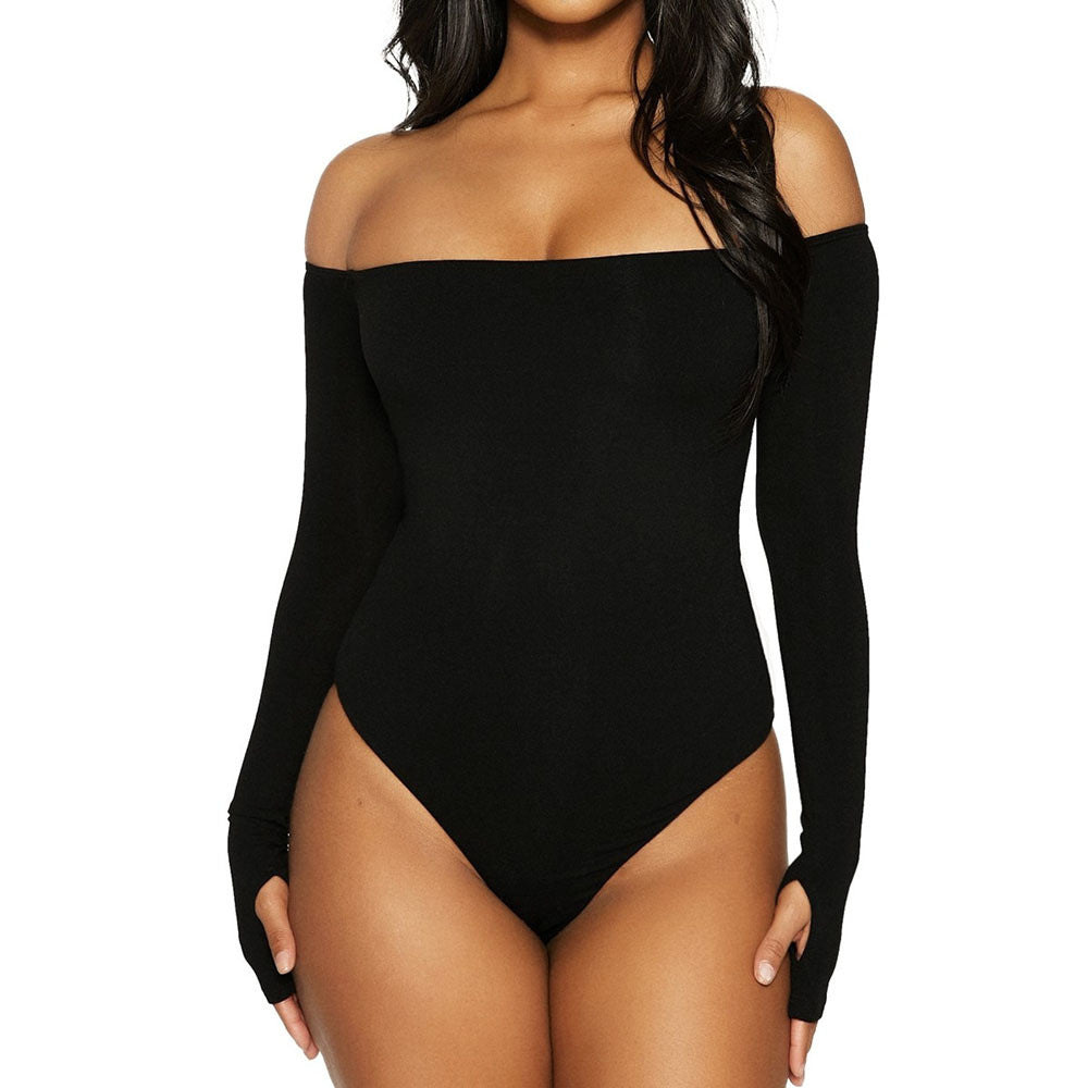 Damen Langarm-Bodysuit mit schulterfreiem Design WOLFF