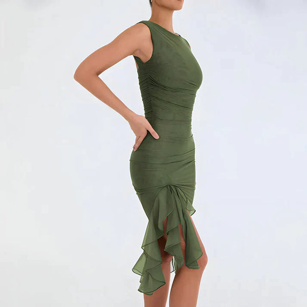 Wolff - Elegantes Bodycon-Kleid mit Rüschen