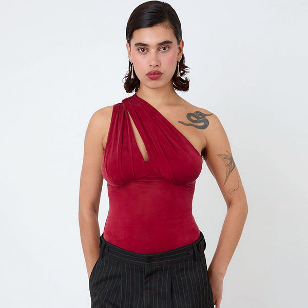 Damen Einarmiger Jumpsuit mit eleganten Cut-Out-Details WOLFF