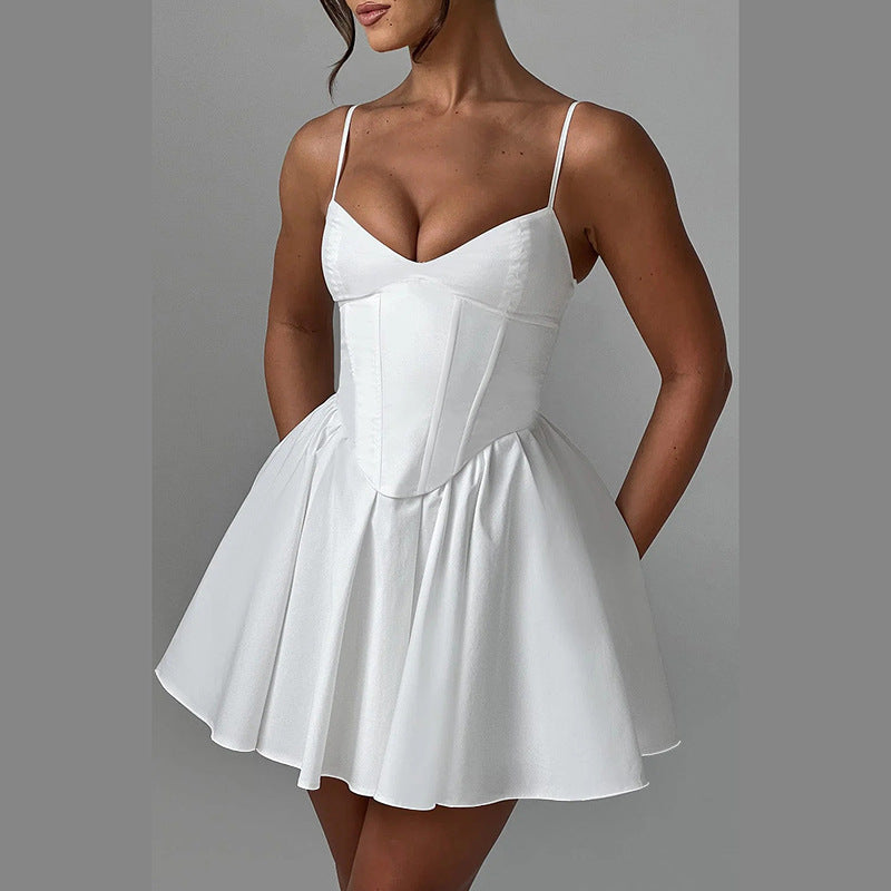 Damen Minikleid mit Couture-inspiriertem Schnitt und strukturierter Corsage WOLFF