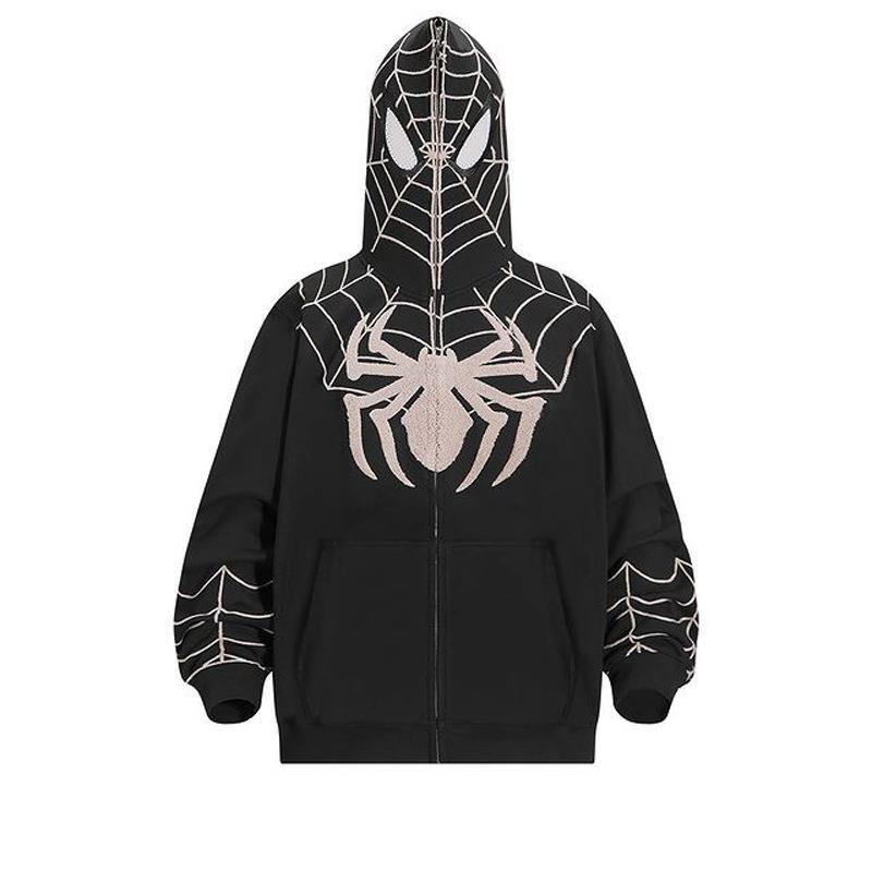 Damen Kapuzenpullover mit Spider-Man Motiv und praktischen Taschen WOLFF