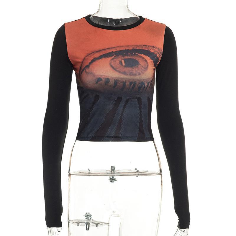 Damen Langarmshirt mit innovativem Eye-Print WOLFF
