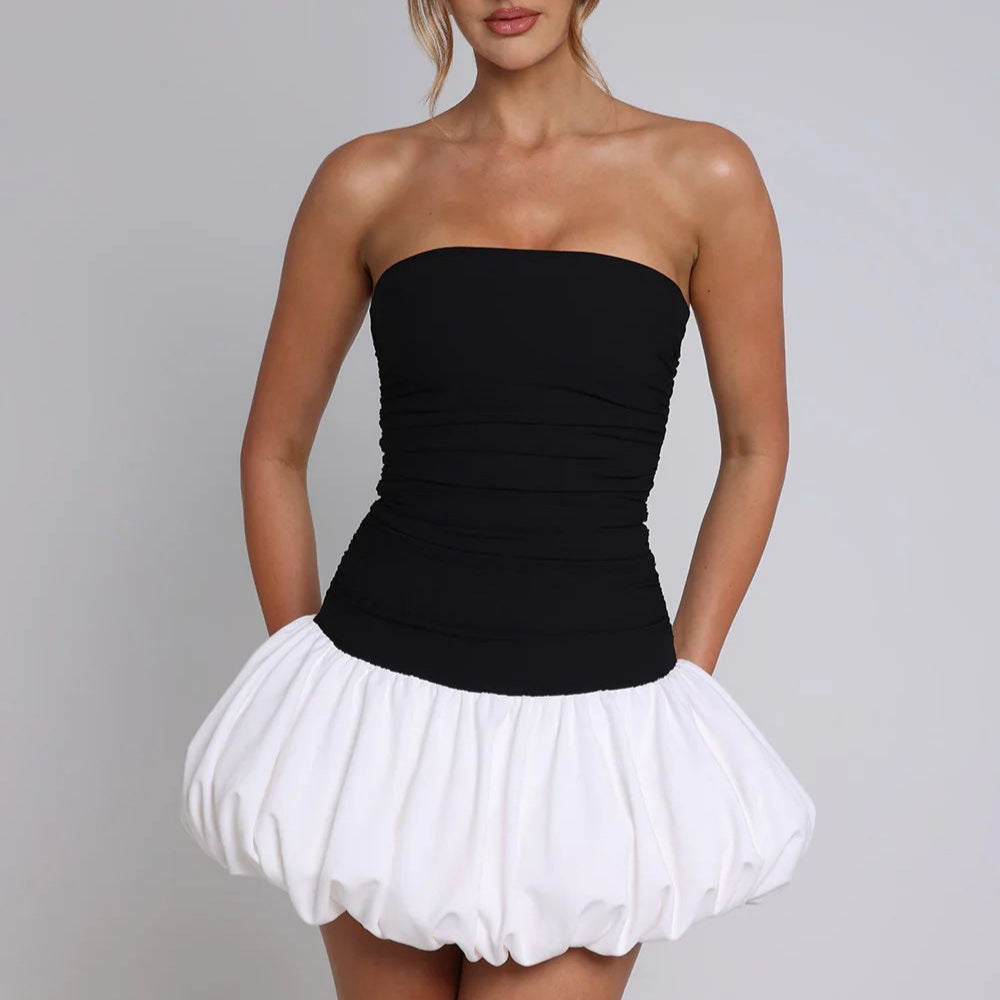 Damen Minikleid mit Volantrock und figurformendem Oberteil WOLFF