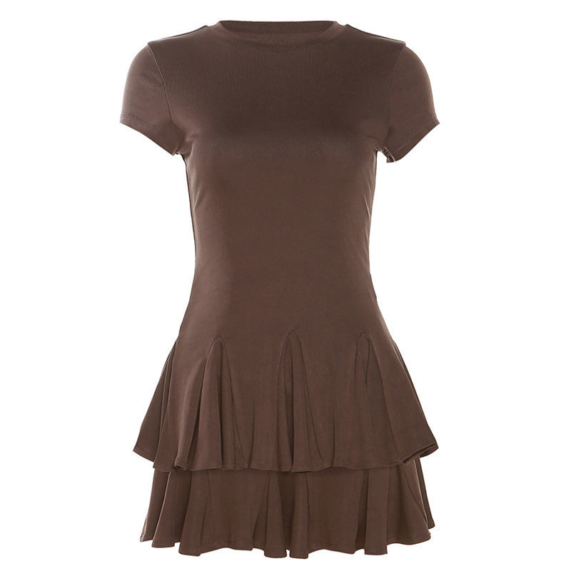 Damen fließendes Minikleid mit modernem Schößchen WOLFF