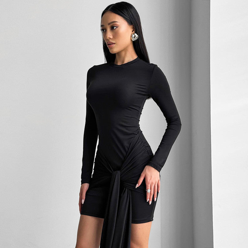 Damen Kleid mit innovativem Wickeldesign und raffiniertem Drapierungseffekt WOLFF