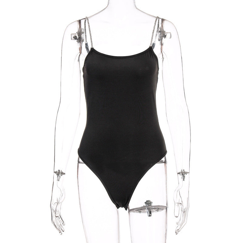 Damen eleganter minimalistischer Bodysuit mit verstellbaren Spaghettiträgern WOLFF