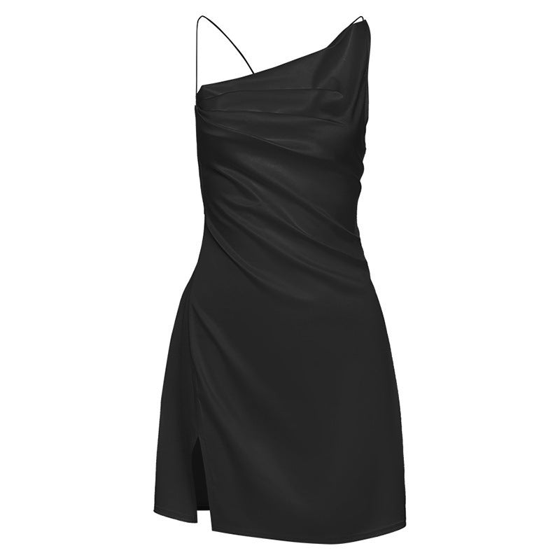 Damen Mini-Kleid mit asymmetrischem Schnitt und elegantem Drapierungseffekt WOLFF