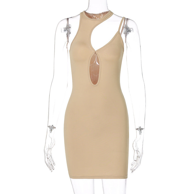 Damen Figurbetontes Minikleid mit asymmetrischem Ausschnitt WOLFF