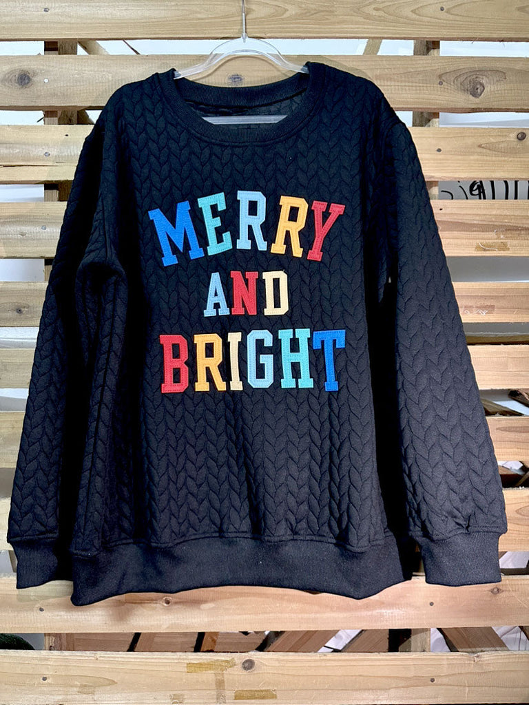 WOLFF Merry and Bright bedruckter Pullover-Sweatshirt