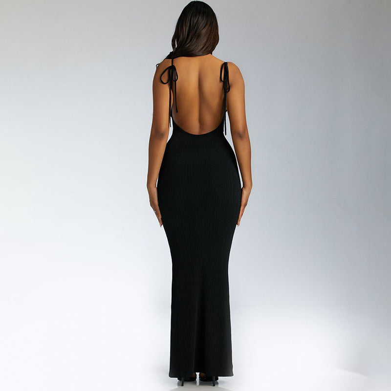 Damen Maxikleid mit elegantem Rückenausschnitt und figurformendem Design WOLFF