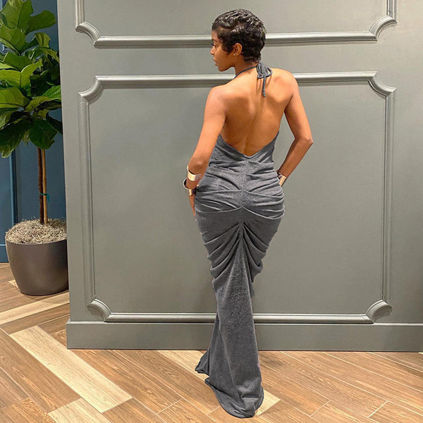 Damen Abendkleid mit tiefem V-Ausschnitt und figurbetonendem Schnitt WOLFF