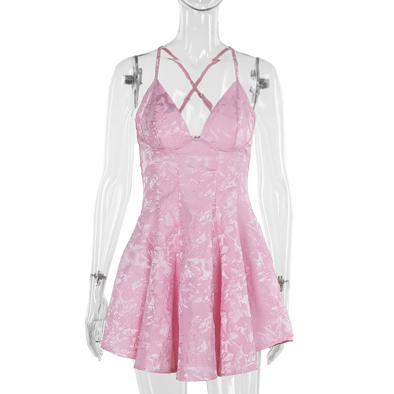 Damen Sommerliches Minikleid mit zartem Floral-Muster und elegantem V-Ausschnitt WOLFF