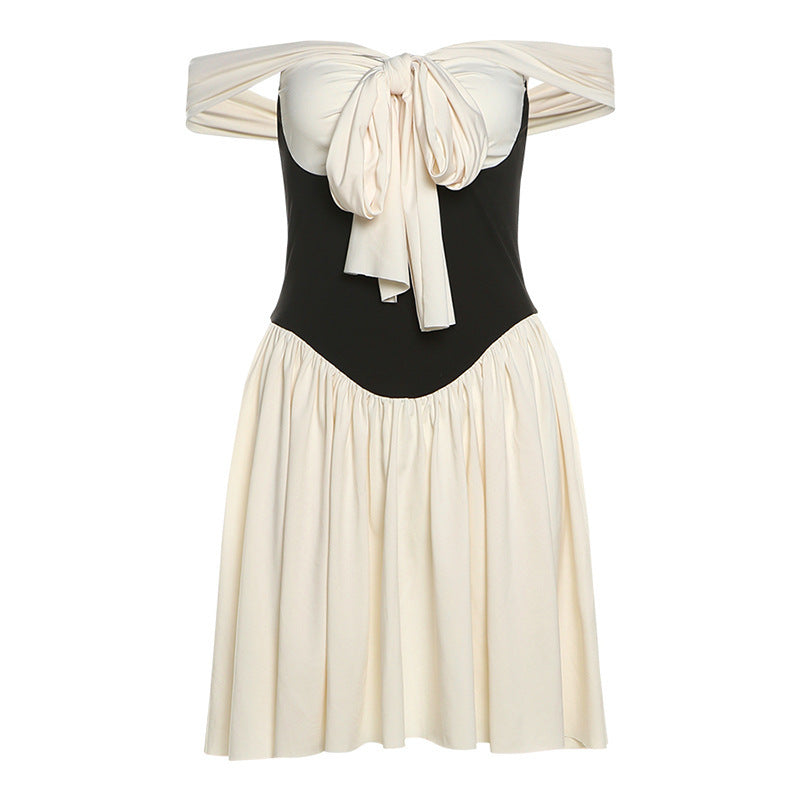 Damen Off-Shoulder Minikleid mit eleganten Drapierungsdetails WOLFF