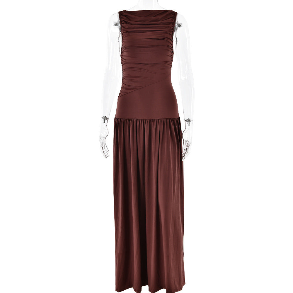 Damen Maxikleid mit elegantem Raffungdesign WOLFF