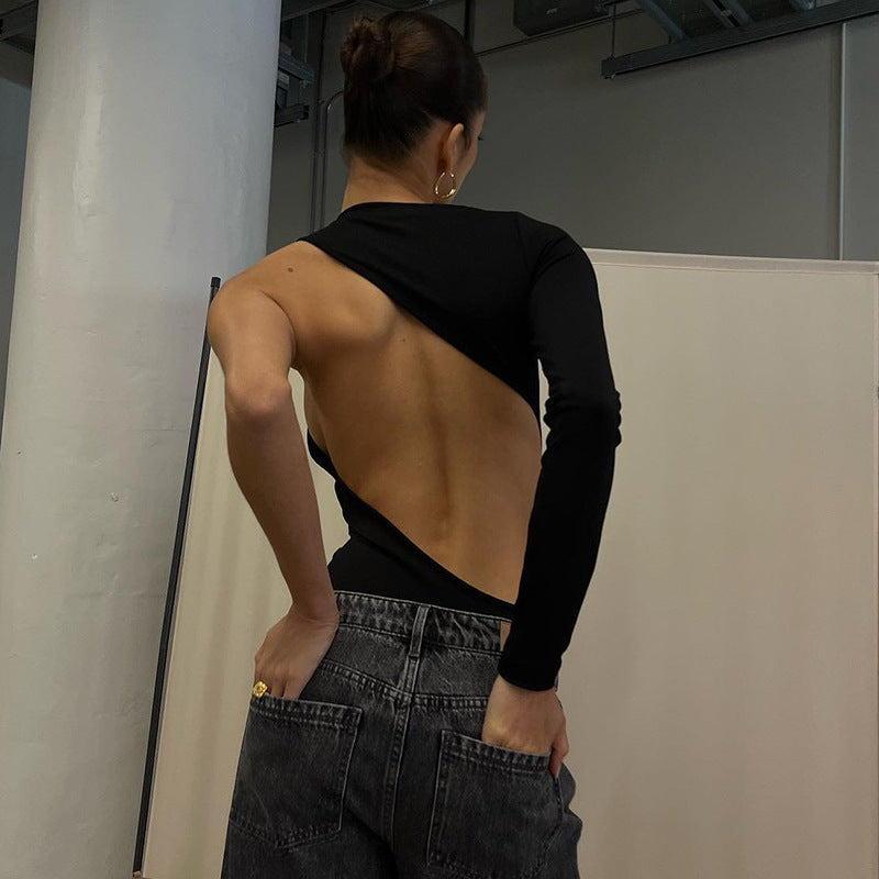 Damen Einarmiger Bodysuit mit elegantem Schnitt und hohem Hals WOLFF