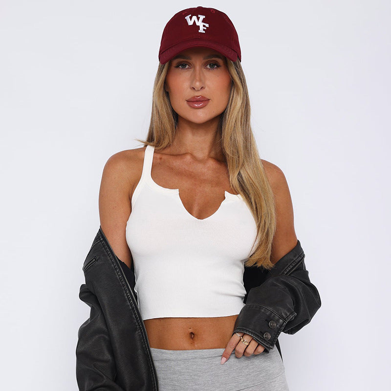 Damen Crop-Top mit tiefem V-Ausschnitt und hochwertiger Rippstruktur WOLFF