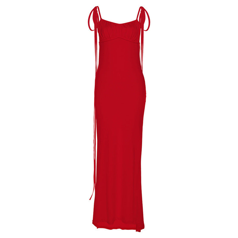 Damen Maxikleid mit elastischem Oberteil und schulterfreien Trägern WOLFF