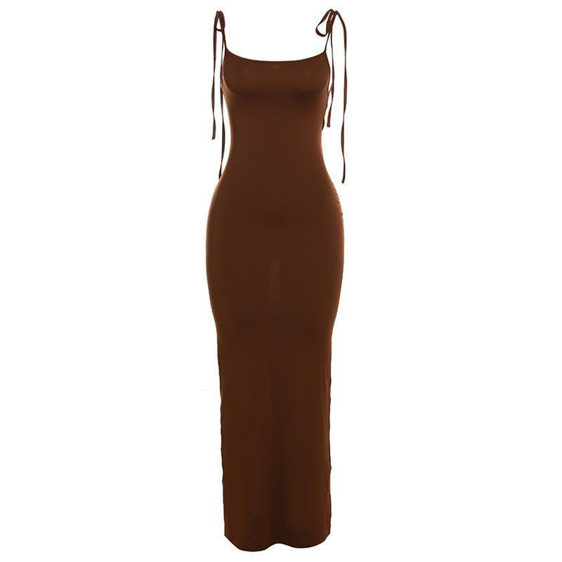 Damen Maxikleid mit verstellbaren Trägern und figurbetonendem Schnitt WOLFF