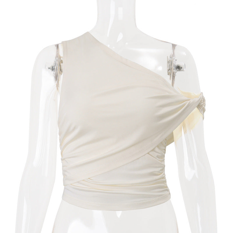 Damen asymmetrisches Wickeloberteil mit eleganter Raffung WOLFF